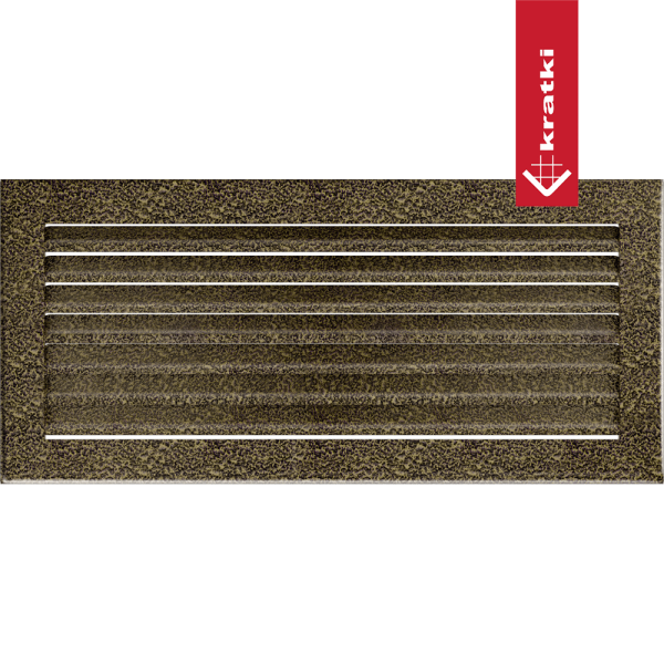 Kratka kominkowa FRESH 17x37 czarno-złota