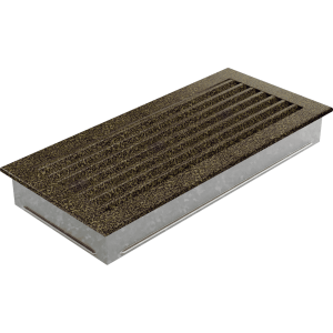 Kratka kominkowa FRESH 17x37 czarno-złota