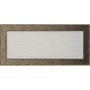 Kratka wentylacyjna kominkowa 17x37 czarno-złota