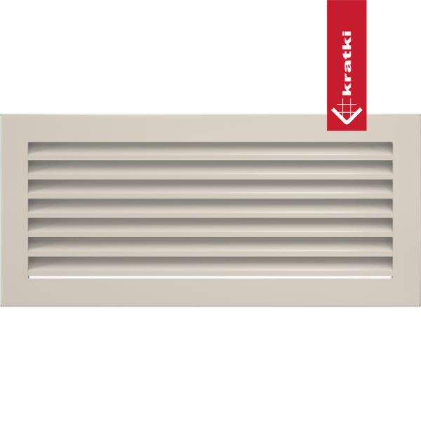 Kratka wentylacyjna kominkowa FRESH 17x37 kremowa