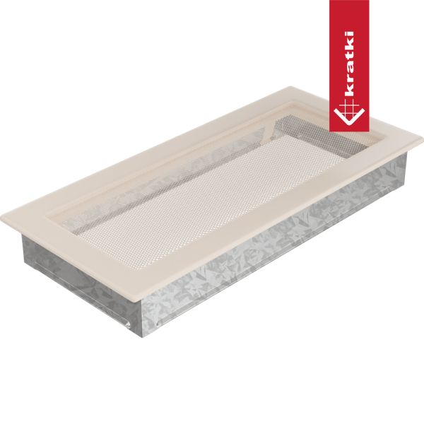 Kratka wentylacyjna kominkowa 17x37 kremowa