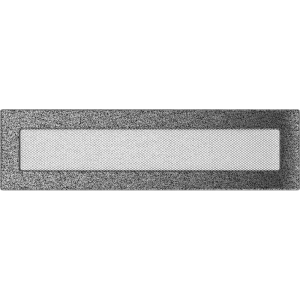 Kratka wentylacyjna kominkowa 11x42 czarno-srebrna