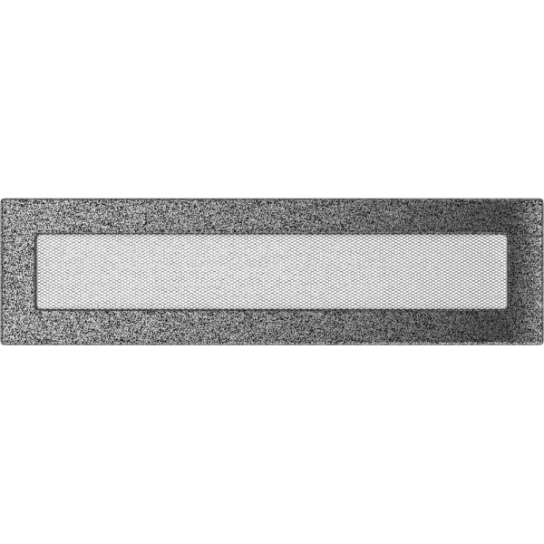 Kratka wentylacyjna kominkowa 11x42 czarno-srebrna