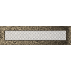 Kratka wentylacyjna kominkowa 11x42 czarno-złota