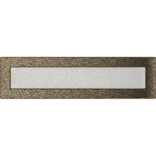 Kratka wentylacyjna kominkowa 11x42 czarno-złota