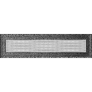 Kratka wentylacyjna kominkowa Oskar 11x42 czarno-srebrna
