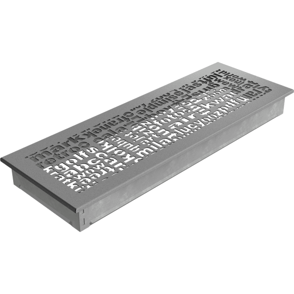 Kratka wentylacyjna kominkowa ABC 17x49 granito