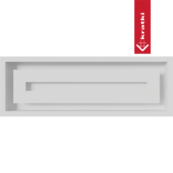 Kratka wentylacyjna kominkowa WIND 17x49 biała