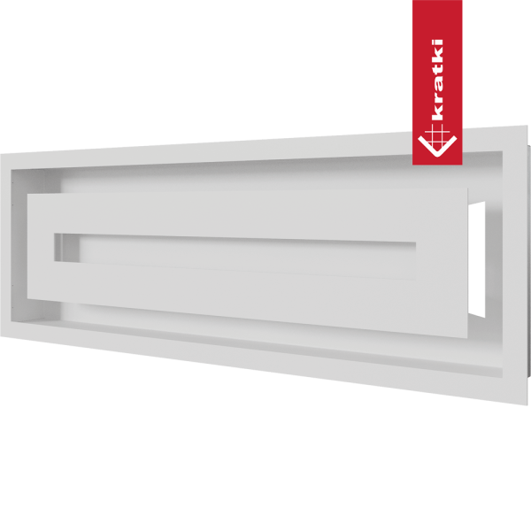 Kratka wentylacyjna kominkowa WIND 17x49 biała