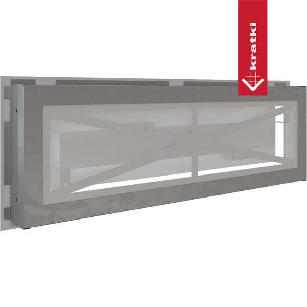 Kratka wentylacyjna kominkowa WIND 17x49 biała