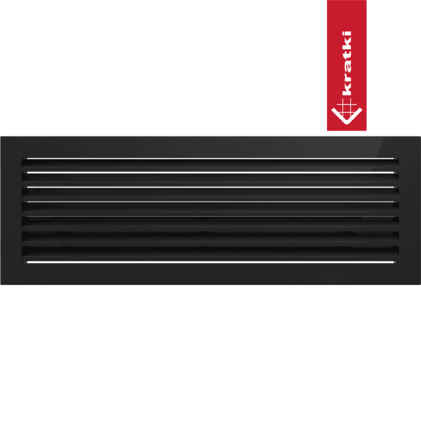 Kratka wentylacyjna kominkowa FRESH 17x49 czarna
