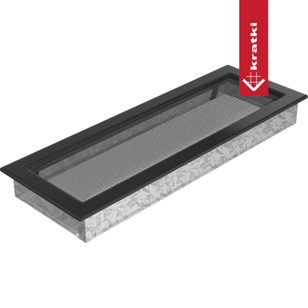 Kratka wentylacyjna kominkowa 17x49 czarna