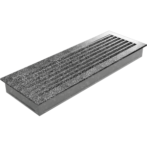 Kratka wentylacyjna kominkowa FRESH 17x49 czarno-srebrna