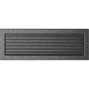 Kratka kominkowa 17x49 czarno-srebrna z żaluzją