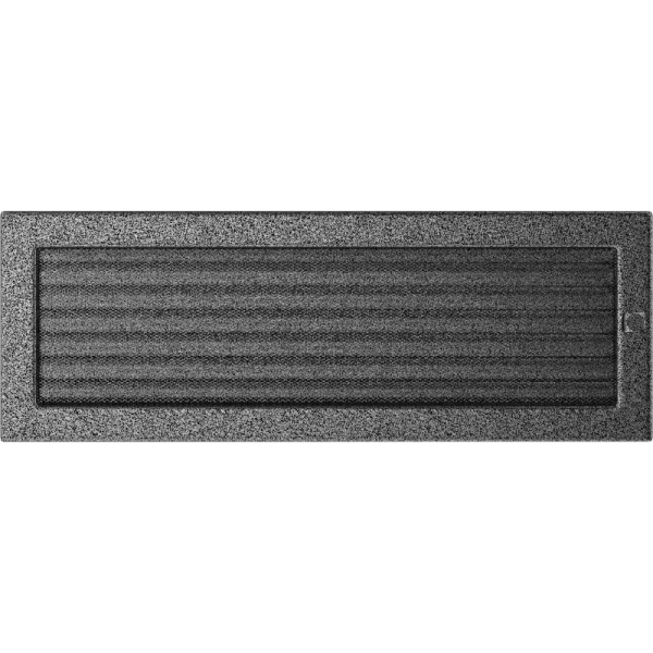 Kratka kominkowa 17x49 czarno-srebrna z żaluzją