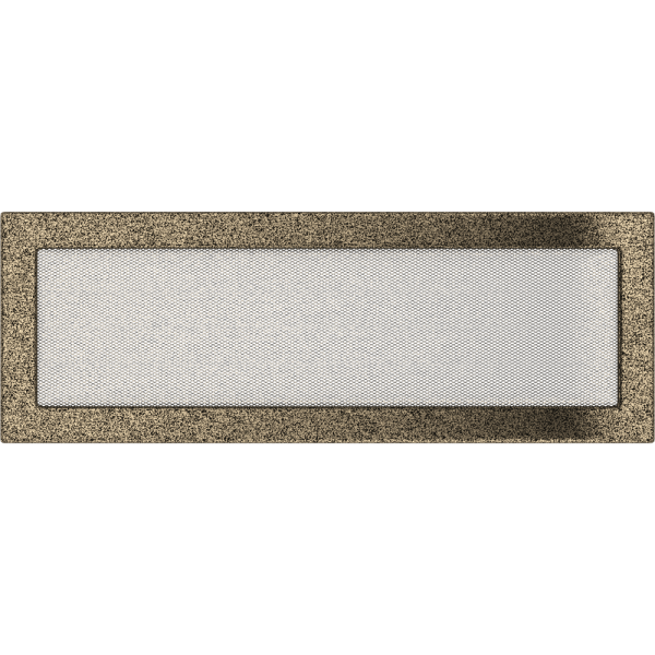 Kratka wentylacyjna kominkowa 17x49 czarno-złota