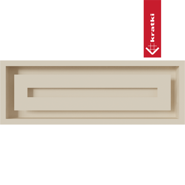 Kratka wentylacyjna kominkowa WIND 17x49 kremowa