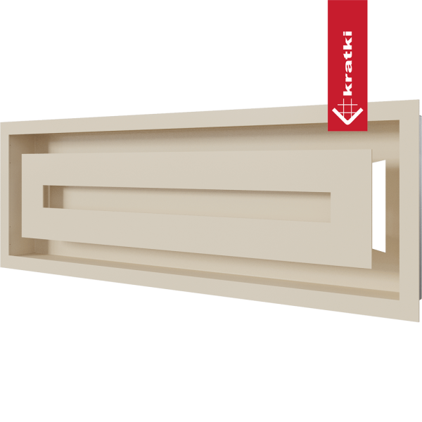 Kratka wentylacyjna kominkowa WIND 17x49 kremowa