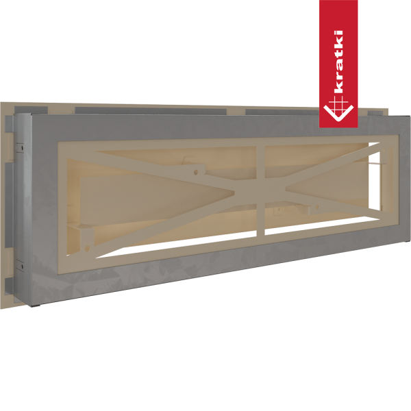 Kratka wentylacyjna kominkowa WIND 17x49 kremowa