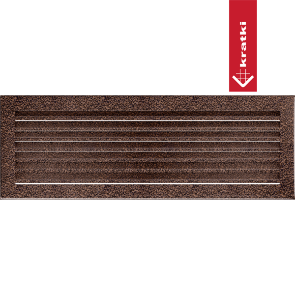 Kratka wentylacyjna kominkowa FRESH 17x49 miedziana