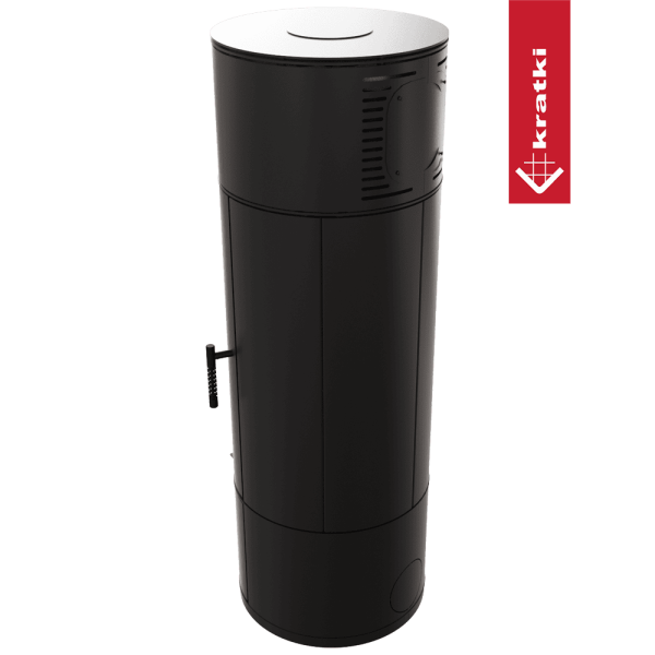 Piec stalowy KRATKI ANTARES 10kW Ø 150 z domykaniem