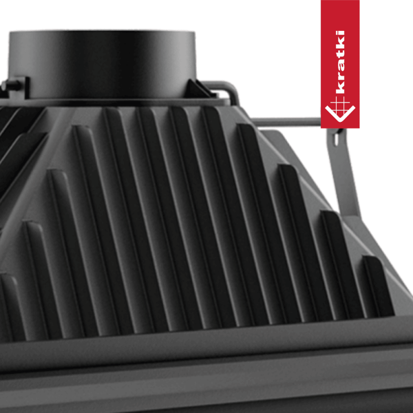 Kominek powietrzny żeliwny KRATKI ANTEK DECO 10 kW Ø 180