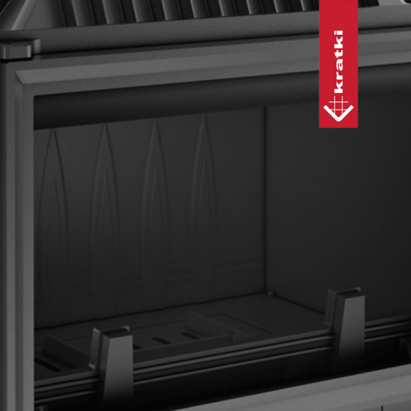 Kominek powietrzny żeliwny KRATKI ANTEK DECO 10 kW Ø 180