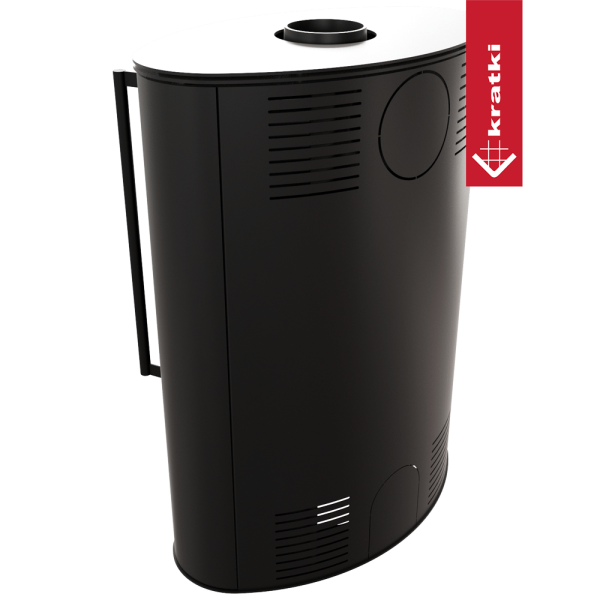 Piec stalowy KRATKI BJORN Ø 150 8 kW z domykaniem