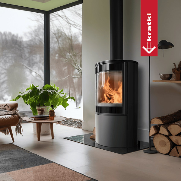 Piec stalowy KRATKI BJORN 10 kW Ø 150