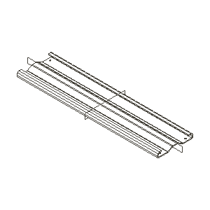 deflektor stalowy Lucy 12 slim dolny malowane