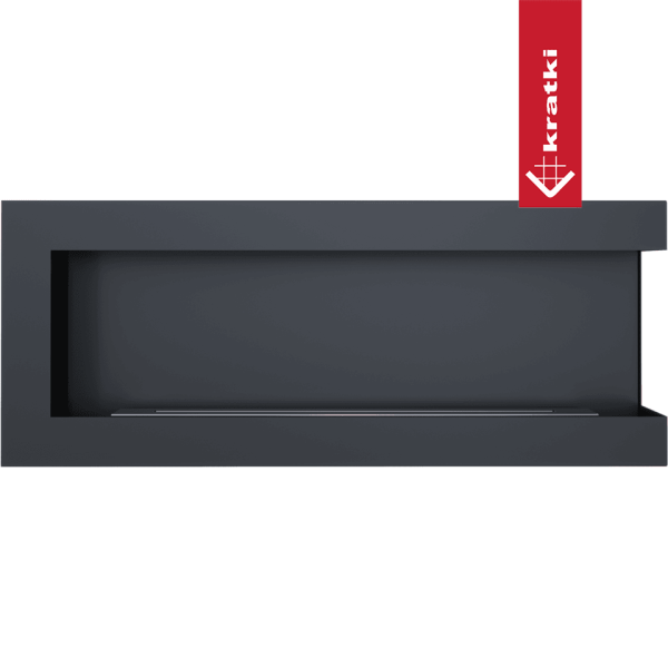 Biokominek wiszący DELTA 1200 prawy TÜV zestaw