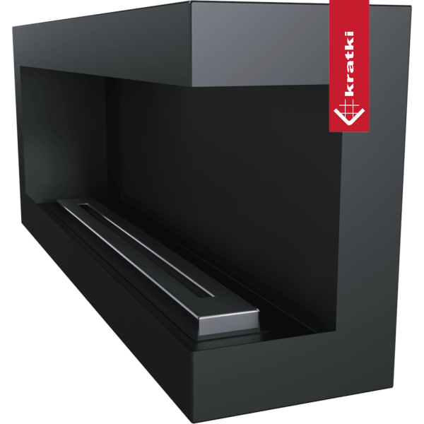Biokominek DELTA 1200 prawy TÜV zestaw