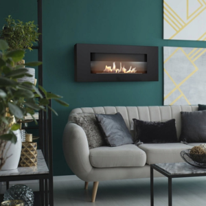 Biokominek wiszący DELTA FLAT z szybą TÜV