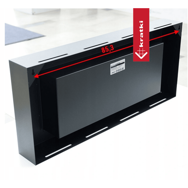 Biokominek wiszący DELTA FLAT z szybą TÜV