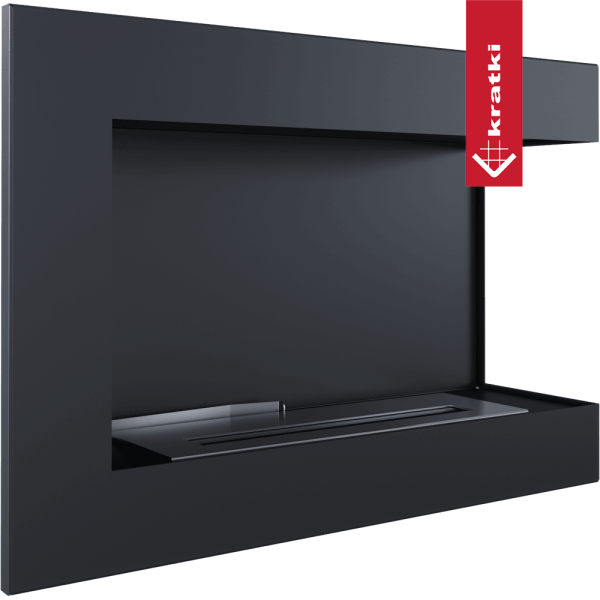 Biokominek wiszący narożny DELTA prawy 70 cm certyfikat TÜV