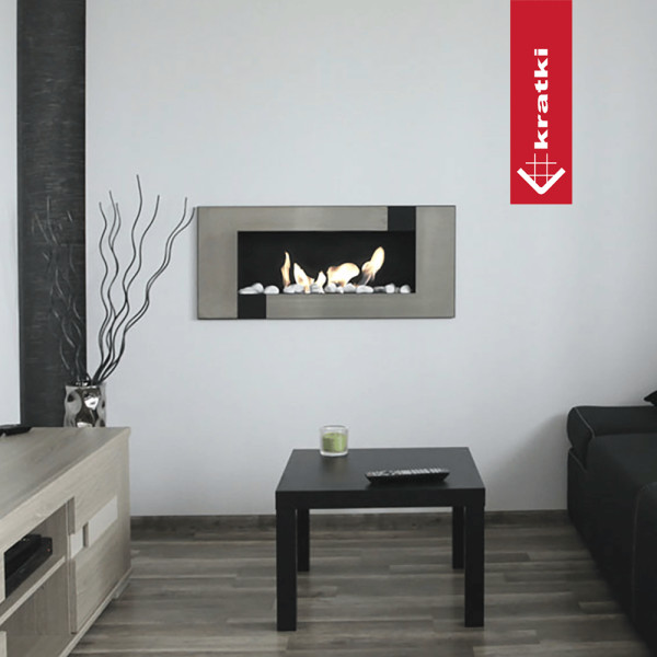 Biokominek wiszący DELTA 2 QUBE certyfikat TÜV