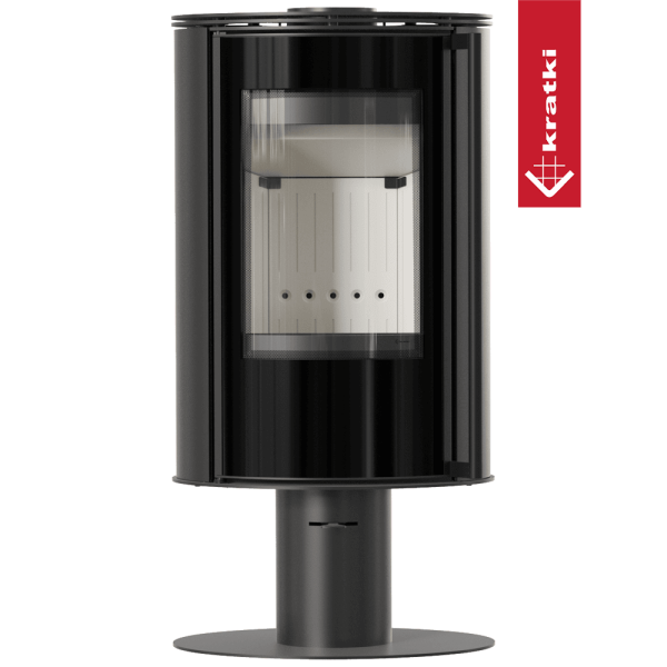 Piec stalowy na nodze KRATKI ERIK Ø 150 5,5 kW