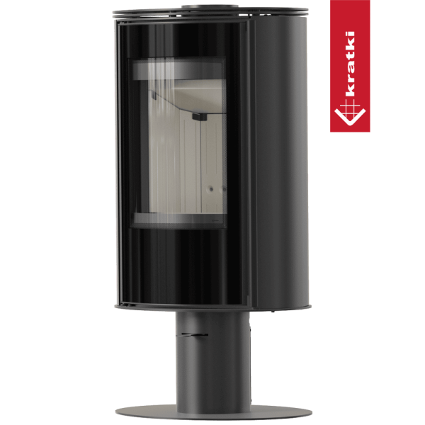 Piec stalowy na nodze KRATKI ERIK Ø 150 5,5 kW