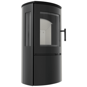 Piec stalowy koza KRATKI FALCON VIEW Ø 150 10 kW