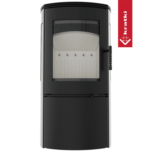 Piec stalowy koza KRATKI FALCON VIEW Ø 150 10 kW