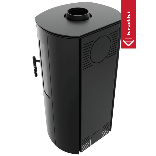 Piec stalowy koza KRATKI FALCON VIEW Ø 150 10 kW