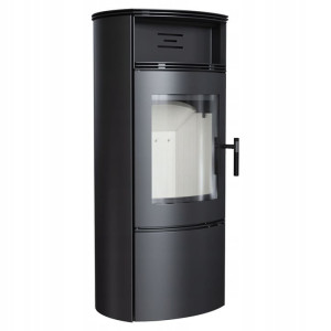Piec stalowy koza KRATKI FALCON W Ø 150 10 kW z domykaniem
