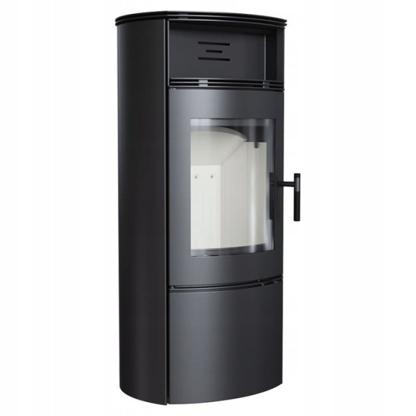 Piec stalowy koza KRATKI FALCON W Ø 150 10 kW z domykaniem