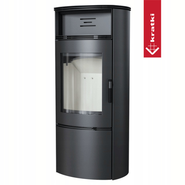 Piec stalowy koza KRATKI FALCON W Ø 150 10 kW z domykaniem