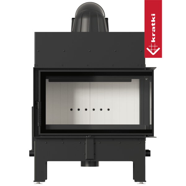 Kominek powietrzny stalowy KRATKI FLOKI M prawy 10 kW Ø 200