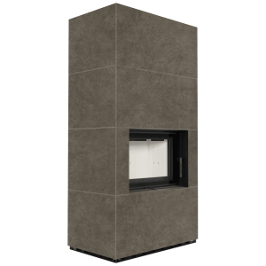 Kominek modułowy KRATKI FLOKI BOX 8 kW Ø 160 zabudowa ze spieku FOKOS PIOKRATKI MBO