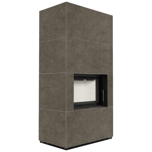 Kominek modułowy KRATKI FLOKI BOX 8 kW Ø 160 zabudowa ze spieku FOKOS PIOKRATKI MBO