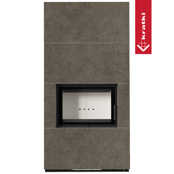 Kominek modułowy KRATKI FLOKI BOX 8 kW Ø 160 zabudowa ze spieku FOKOS PIOKRATKI MBO