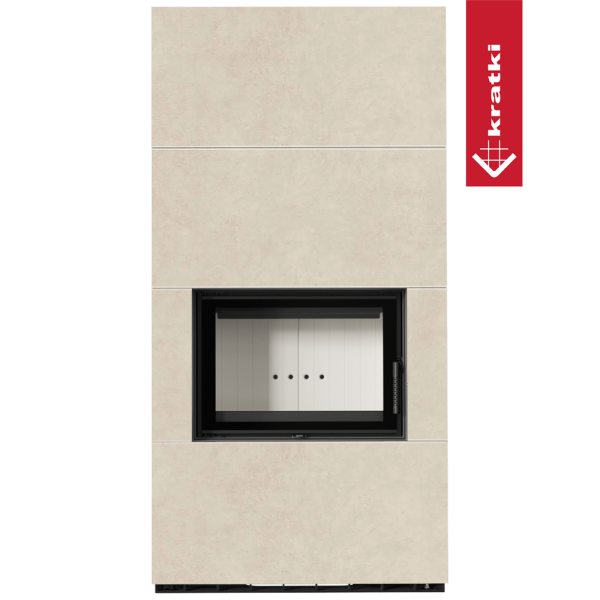 Kominek modułowy KRATKI FLOKI BOX 8 kW Ø 160 zabudowa ze spieku FOKOS SALE