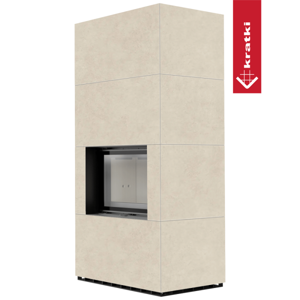 Kominek modułowy KRATKI FLOKI BOX 8 kW Ø 160 zabudowa ze spieku FOKOS SALE